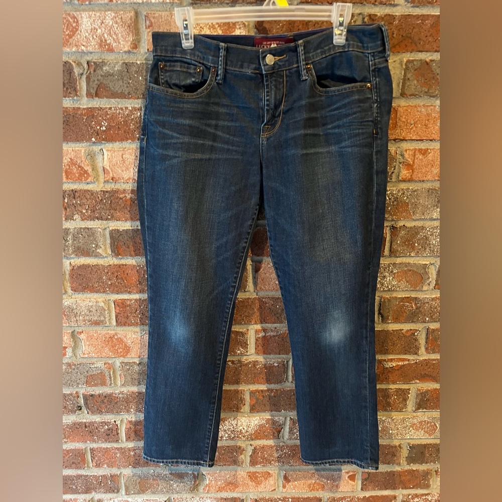 Lucky Brand Jeans Women 8/29 Blue Sweet' N Crop Denim